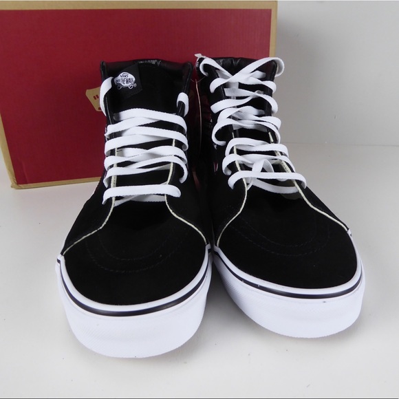 Vans Sk8 Hi Label Mix Canvas & Suede Sneakers NIB - Picture 4 of 8